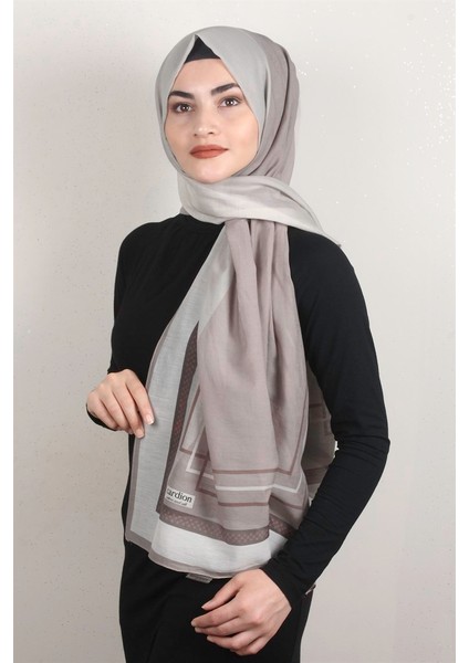 Cotton & Silk Şal 3631-2 Toprak