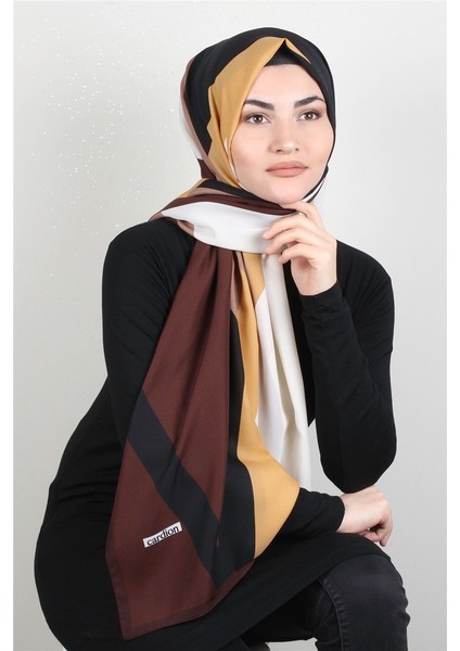 Medine Desenli Şal 1810-9 Orange