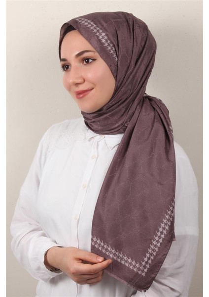 Fashion Ipeksi Şal 2882-6 Incir Moru