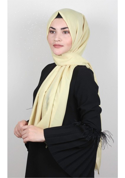 Pamuklu Düz Şal 2803-27 Gold