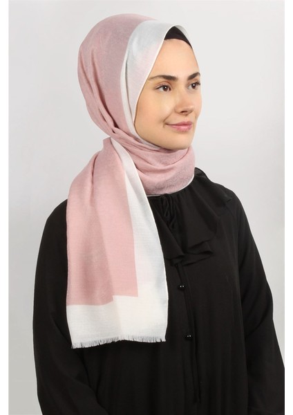Monogram Şal 127-12 Pudra