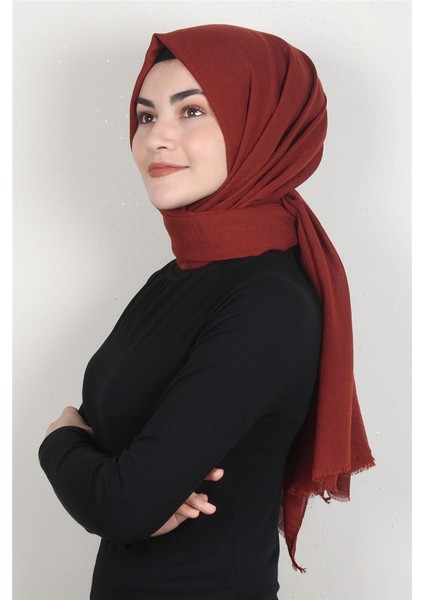 Kraşlı Pamuk Şal 2723-9 Taba