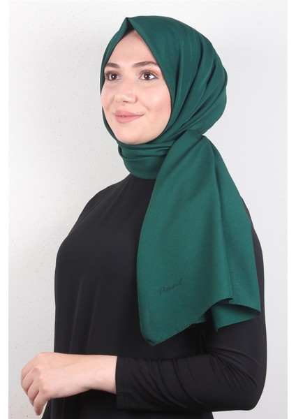 Şifon Şal Düz Renk 1293-88 Zümrüt