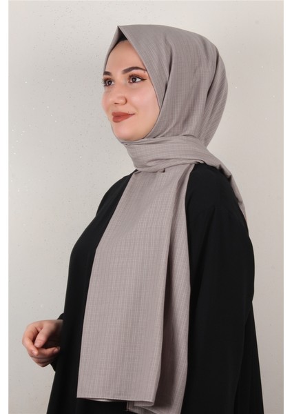 % 100 Coton Şal 8083-21 Sütlü Kahve