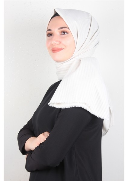 Çizgili Pamuk Şal 1969-36 Kemik