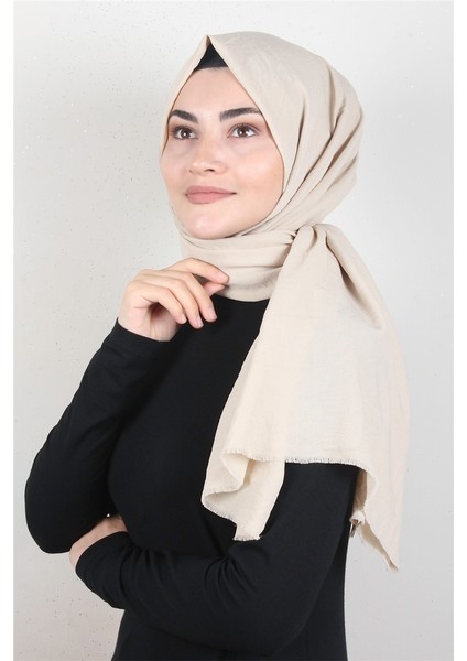 Relax Kraşlı Şal 2721-21 Krem