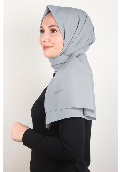 Şifon Şal Düz Renk 1293-103 Duman
