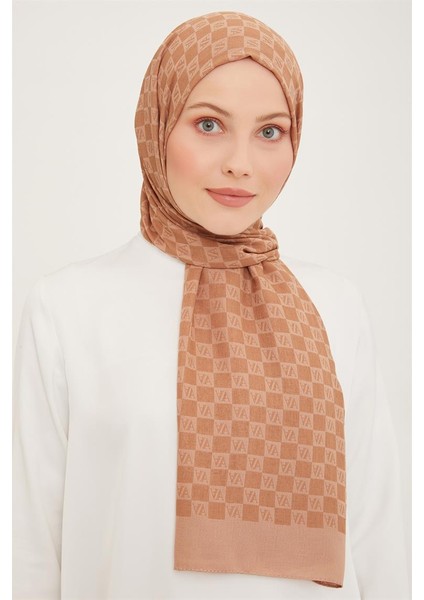 Armine Ultralıght Şal 3097-8 Sütlü Kahve