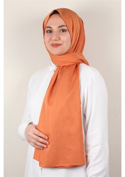 Jakarlı Ipeksi Şal 8085-8 Orange