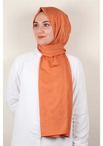 Jakarlı Ipeksi Şal 8085-8 Orange