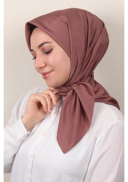 Jakarlı Icon Eşarp 2758-17 Gül Kurusu