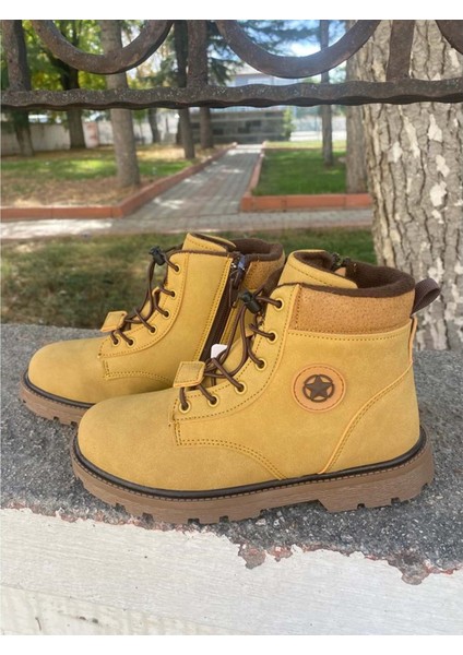 944 Ünisex Çocuk Bot Postal - Sarı - 33