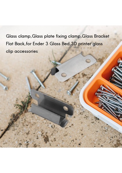 Pro Yatak Klipleri Kelepçesi 7mm 3 V2 3s 3D Yazıcı Isıtmalı Yatak Cam Yatak Platformu 10 Paket (Yurt Dışından)