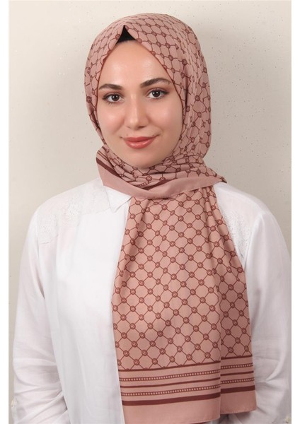 Medine Desenli Şal 2421-6 Pudra fiyatları