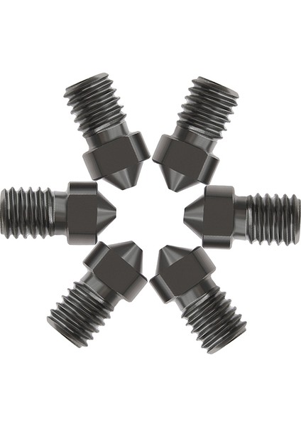 3D Yazıcı Aksesuarları V6 Aşındırıcı Çelik Nozul 1.75/1.0mm 4 Paket (Yurt Dışından)