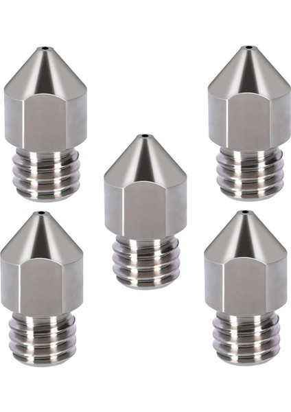 Adet 3D Yazıcı Için Yüksek Sıcaklığa Dayanıklı M6 Konu Tc4 Titanyum Alaşımlı Meme, Mk7/8 10/3/5(0.4mm) (Yurt Dışından)