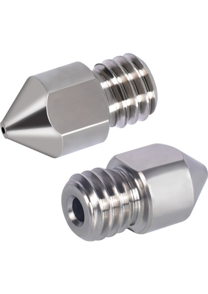 Adet 3D Yazıcı Için Yüksek Sıcaklığa Dayanıklı M6 Konu Tc4 Titanyum Alaşımlı Meme, Mk7/8 10/3/5(0.4mm) (Yurt Dışından)