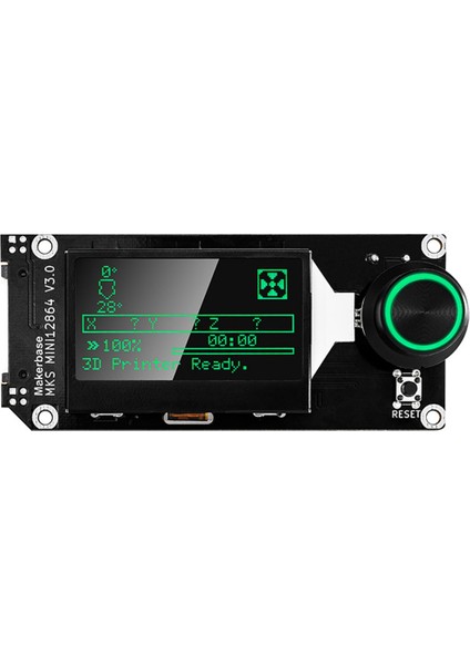 Mks MINI12864 V3 Ekleme Sd Kart Yan LCD Akıllı Ekran 3D Yazıcı Parçaları Mks Robin Nano V2/3 Genl Mini 12864 (Yurt Dışından)