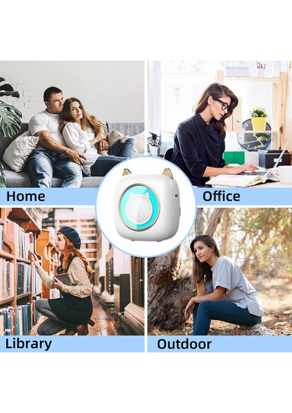 Mini Cep Termal Etiket Yazıcısı Akıllı Taşınabilir Fotoğraf Yazıcısı Kendinden Yapışkanlı Kağıt ile Yanlış Soru Yazıcısı (Yurt Dışından)