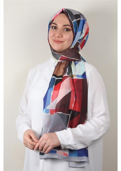 Soft Touch Şal 2751-8 Gümüş