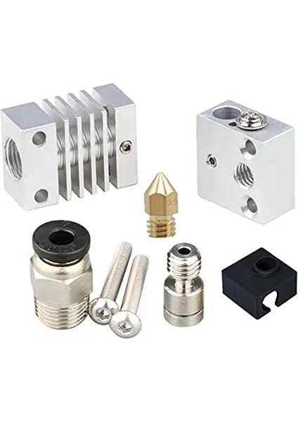 Tamamen Metal Hotend - Titanyum Isı Kırıcı, Nozul 0,4 Mm, Pnömatik Bağlayıcı, Silikon Çorap 3 Pro Yükseltmeleri (Yurt Dışından) fırsatları