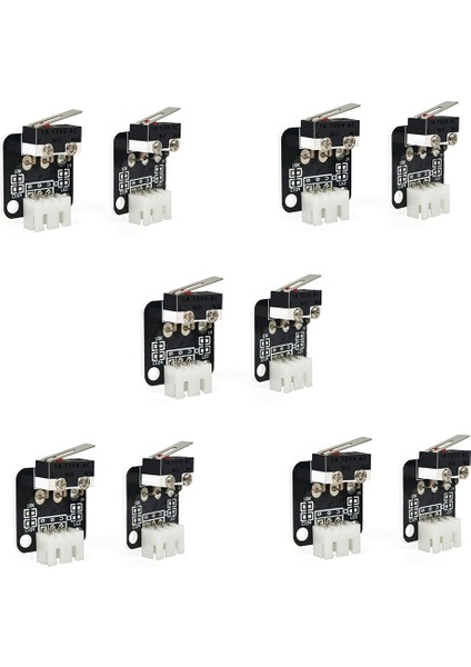 10 Adet 3D Yazıcı Parçası Son Durdurma Limit Anahtarı 3 Pin Cnc Rampaları ile Uyumlu 1.4 Reprap 3D Yazıcı -10 10S,S4,S5 (Yurt Dışından)