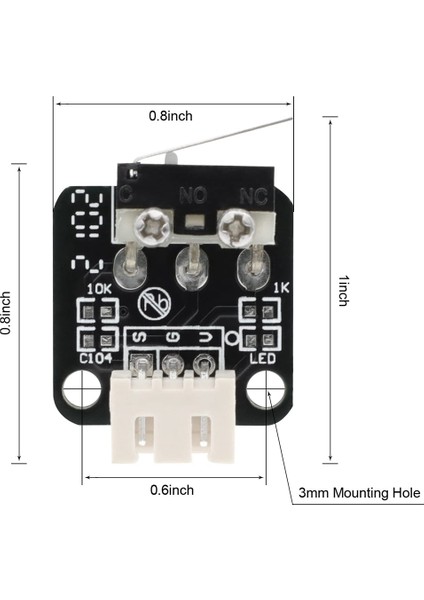 10 Adet 3D Yazıcı Parçası Son Durdurma Limit Anahtarı 3 Pin Cnc Rampaları ile Uyumlu 1.4 Reprap 3D Yazıcı -10 10S,S4,S5 (Yurt Dışından)