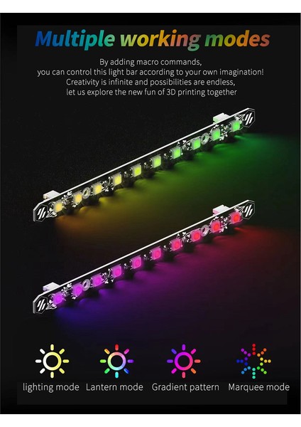 Adet 3D Yazıcı Gün Işığı Pcb Kiti 5 V Rgb LED Bar Gün Işığı Bir Sopa Üzerinde Voron 0.1/0.2 Mikrometre Lamba Çubuğu 158MM (Yurt Dışından)