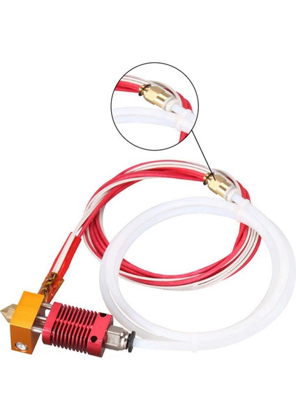 2x 3D Yazıcı Mk8 Hotend Kiti, Ekstruder Baskı Kafası ile Montajlı Ekstruder Sıcak Uç Kiti Için 3 3 Pro (Yurt Dışından)