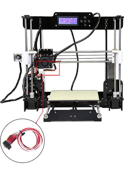 2x 3D Yazıcı Mk8 Hotend Kiti, Ekstruder Baskı Kafası ile Montajlı Ekstruder Sıcak Uç Kiti Için 3 3 Pro (Yurt Dışından)