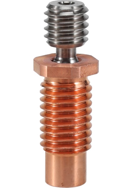 All-Metal Bi-Metal V6-Tcrazy Heatbreak Titanyum ve Bakır 3D Yazıcı Memesi Bimetal Boğaz 1.75MM V6 Hotend Isıtıcı Için (Yurt Dışından)