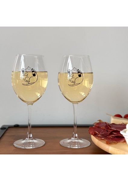 Wine Lover Cat / Kedili Paşabahçe Şarap Kadehi - 615 cc