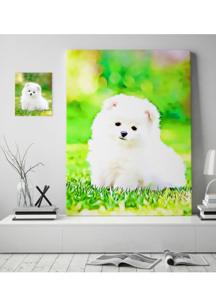 Kişiye Özel Evcil Dost Dijital Art Köpek Pet Kanvas Tablo (50 x 70 Cm.) 1 fiyatları