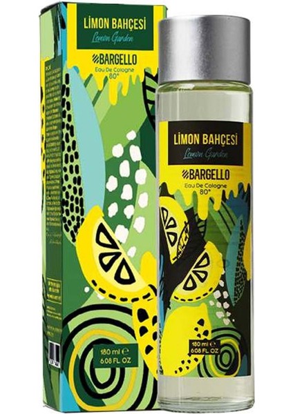 Limon Bahçesi 180 Ml Cam Dökme Kapak Kolonya Edc