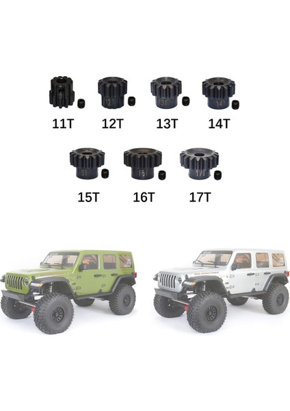 Eksenel Scx6 1/6 Rc Paletli Araba Için 5mm Metal Çelik Motor Dişlisi, 13T (Yurt Dışından) indirimleri
