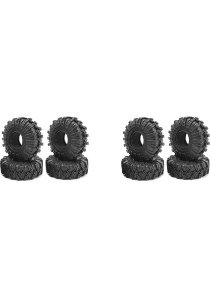 4 Adet 62MM 1.0 Inç Tekerlek Çamur Arazi Kauçuk Lastikler 1/24 Rc Araba Için (Yurt Dışından)