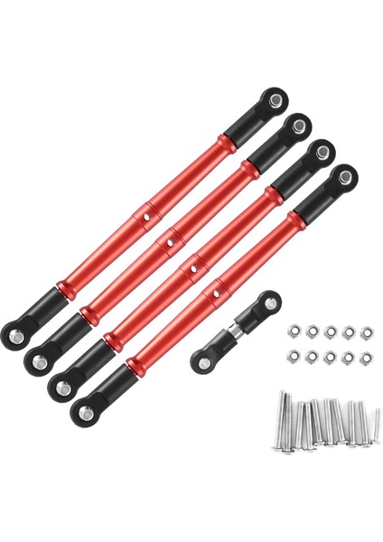 Metal Ön ve Arka Bağlantı Çubuğu Bağlantı Çubuğu Çekme Çubuğu Servo Çubuğu, Kırmızı (Yurt Dışından) modelleri