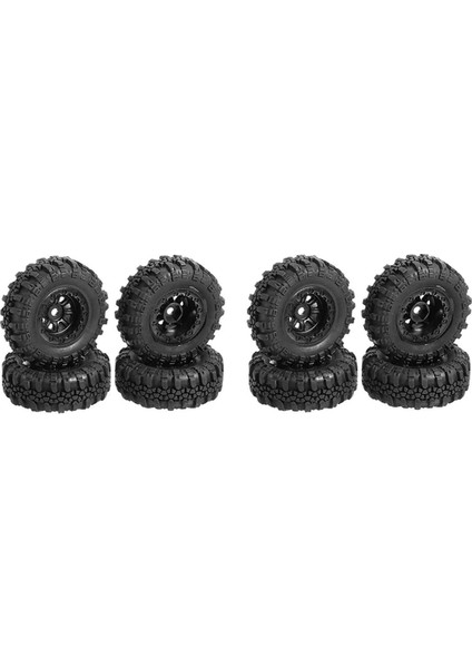 Adet 47X18MM Tekerlek Jantları Lastik Seti Eksenel SCX24 90081 AXI00001 1/24 Rc Paletli Araba Yükseltme Parçaları Aksesuarları (Yurt Dışından)