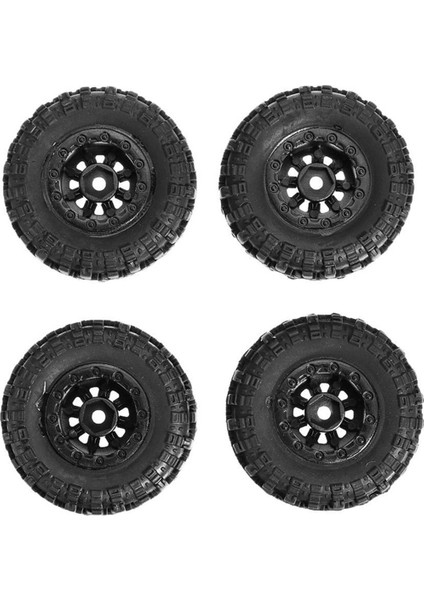 Adet 47X18MM Tekerlek Jantları Lastik Seti Eksenel SCX24 90081 AXI00001 1/24 Rc Paletli Araba Yükseltme Parçaları Aksesuarları (Yurt Dışından)