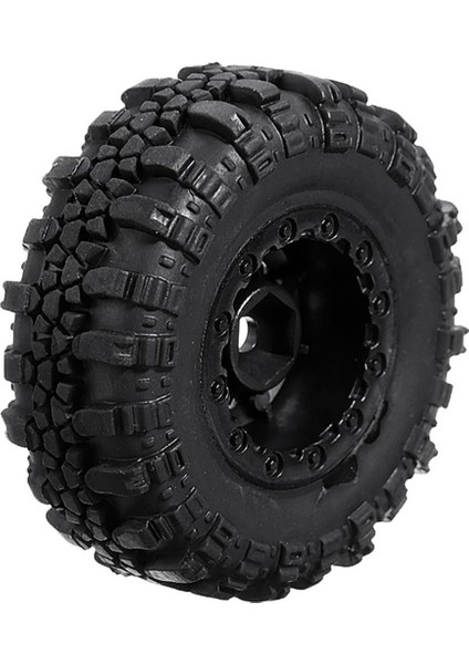 Adet 47X18MM Tekerlek Jantları Lastik Seti Eksenel SCX24 90081 AXI00001 1/24 Rc Paletli Araba Yükseltme Parçaları Aksesuarları (Yurt Dışından)