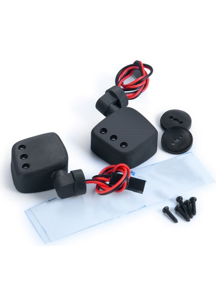 1/10 Eksenel SCX10 Iı Iıı Rc Araba Için LED Işıklı Dikiz Aynası (Yurt Dışından) indirimleri