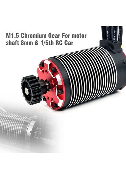 3 Parça 8mm M1.5 Krom Çelik Dişli 20 T Dişli Motor Mili 8mm 1/5th Rc Araba Rc Araç Kiti (Yurt Dışından)