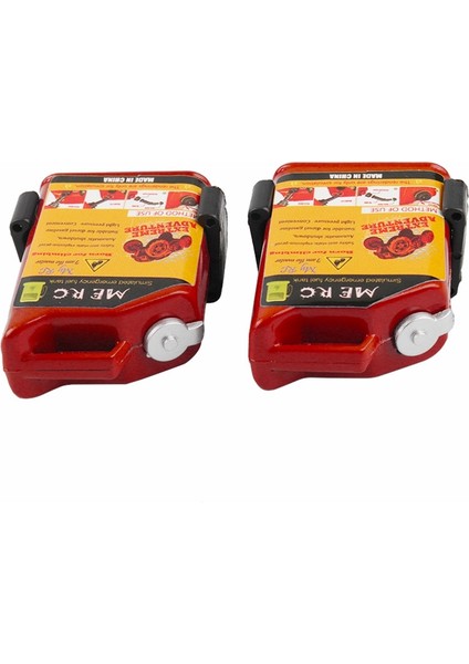 2 Adet 1/10 Ölçekli Rc Paletli Aksesuar Mini Yakıt Tankı D90 Eksenel Wraith SCX10 (Kırmızı) (Yurt Dışından)