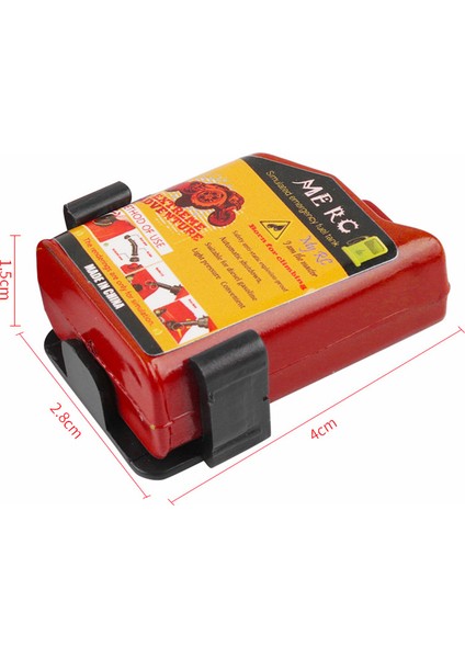 2 Adet 1/10 Ölçekli Rc Paletli Aksesuar Mini Yakıt Tankı D90 Eksenel Wraith SCX10 (Kırmızı) (Yurt Dışından)
