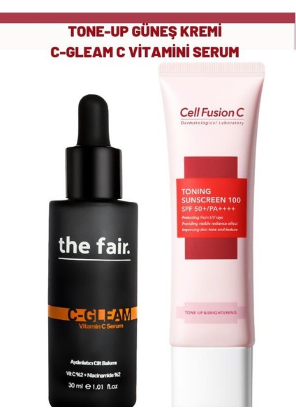Toning Tone Up Güneş Kremi ve the fair. C Gleam C Vitamini Serum