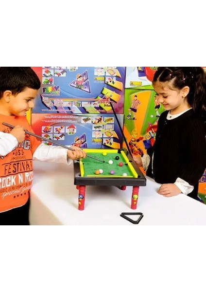 Çocuk Snooker ve Pool Set Bilardo Oyuncağı