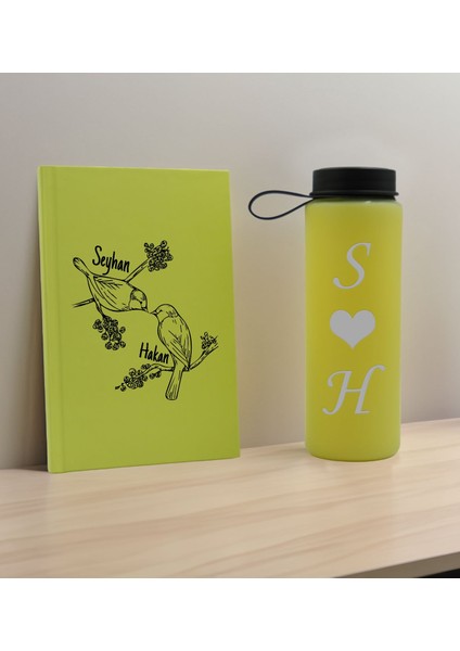 Sevgiliye Özel Isi ml i Sarı Defter ve Cam Matara Hediye Seti 11 Sevgiliye Hediye Sevgililer Günü Yeni Iş Hediyesi fiyatları