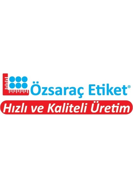 Özsaraç Etiket Eko Termal Barkod Etiketı 60X100 10RULO  5000 ADETTIR  (1 Rulo 500 Sarım)(Termaldir)