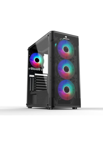 Gamebooster GB-M206B Powersız Siyah Mesh Panel Mid Tower Atx Kasa