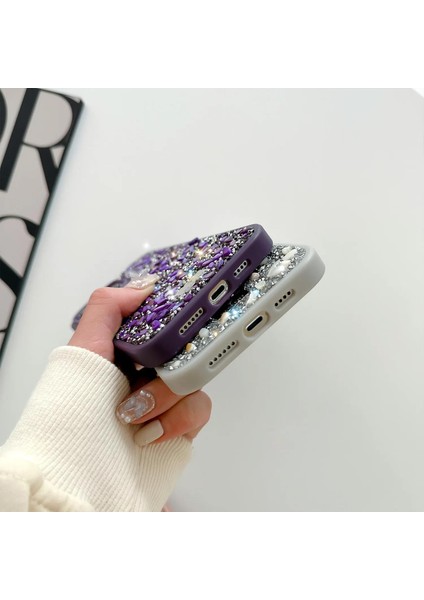 Apple iPhone 14 Sw Taşlı Premium Lüx Silikon Cep Telefonu Kılıfı fiyatları